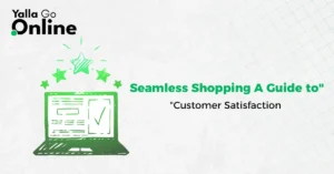 Illustration of a seamless e-commerce shopping experience and an engaging customer journey roadmap