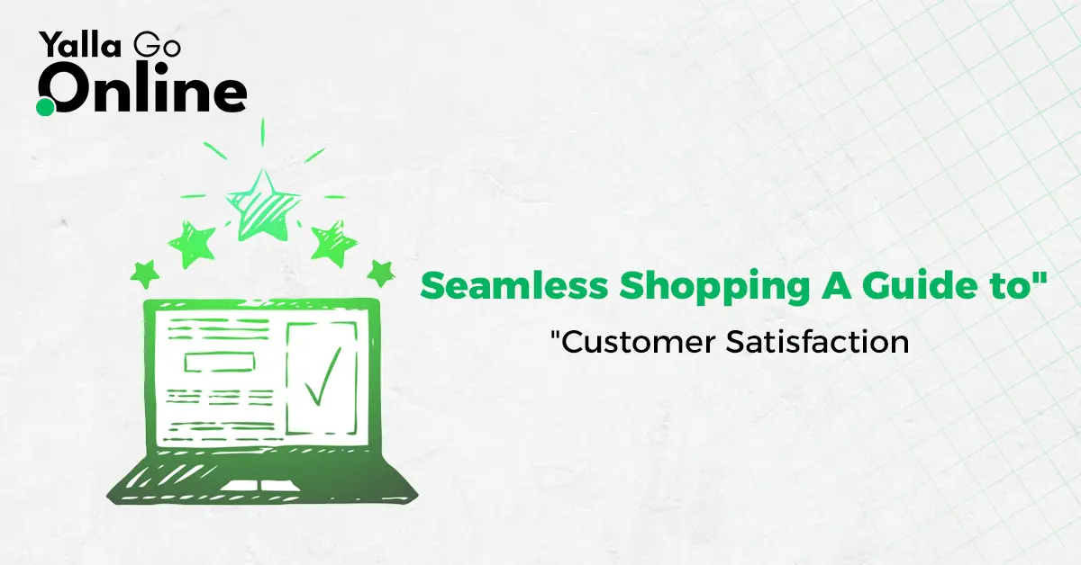 Illustration of a seamless e-commerce shopping experience and an engaging customer journey roadmap
