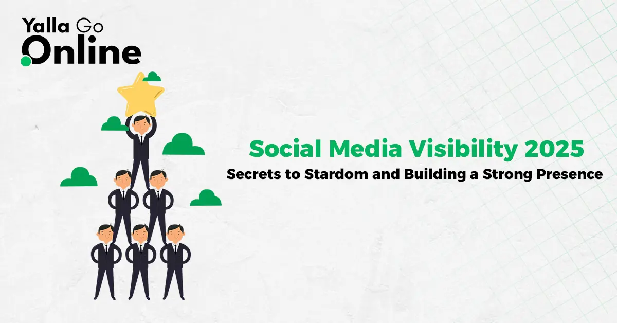 Graphic revealing 2025 social media presence secrets to stardom and building a strong online presence.