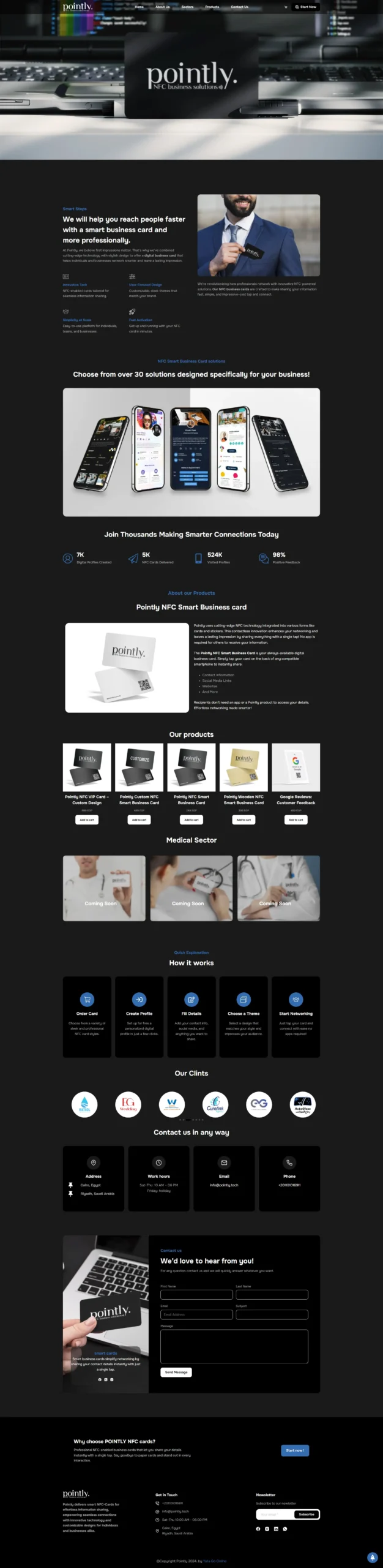 Pointly website design by YallaGo Online Digital Marketing Agency Egypt