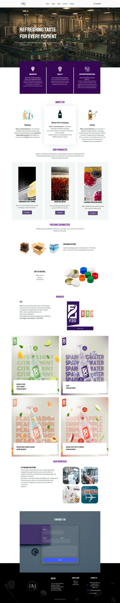 Hmco Global corporate website design by YallaGo Digital Marketing Egypt Agency